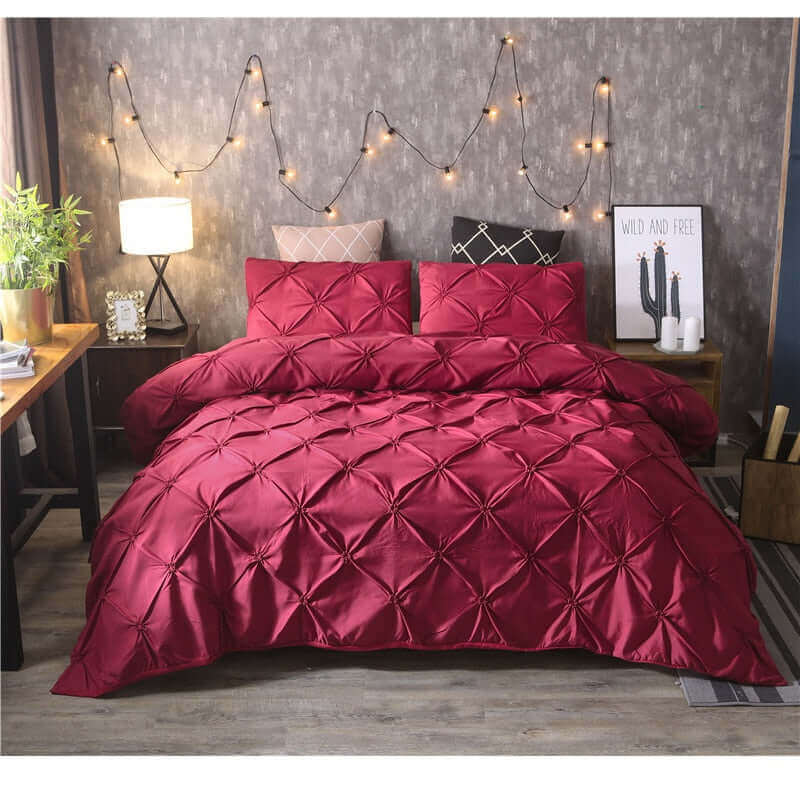 Indulge in Luxury: Pinch Pleat Duvet Cover Set