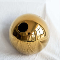Gold Plated Ceramic Vase