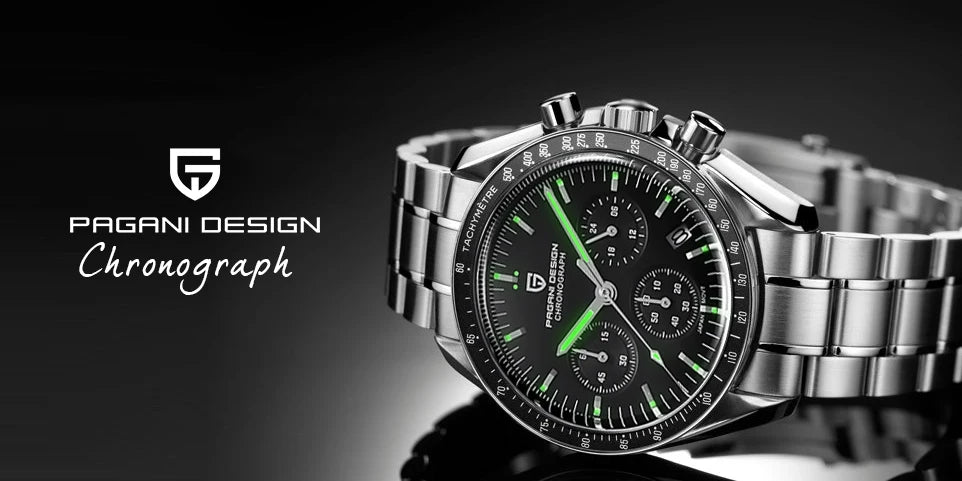Auto Date Speed Chronograph AR Sapphire Mirror Wrist watch