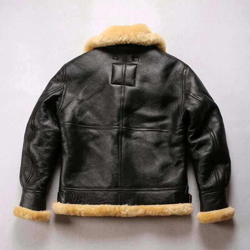 Conquer Winter in Style: B31850 Men's Shearling Bomber Jacket