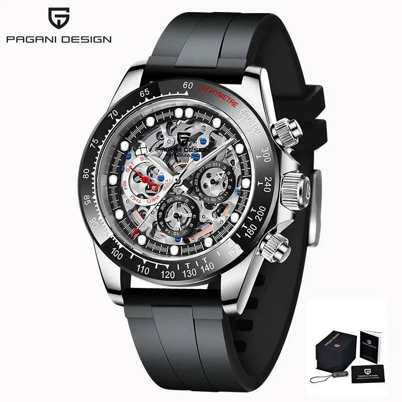 PAGANI Design Men Rainbow Rainbow Dial Stainless Steel Sapphire Watches
