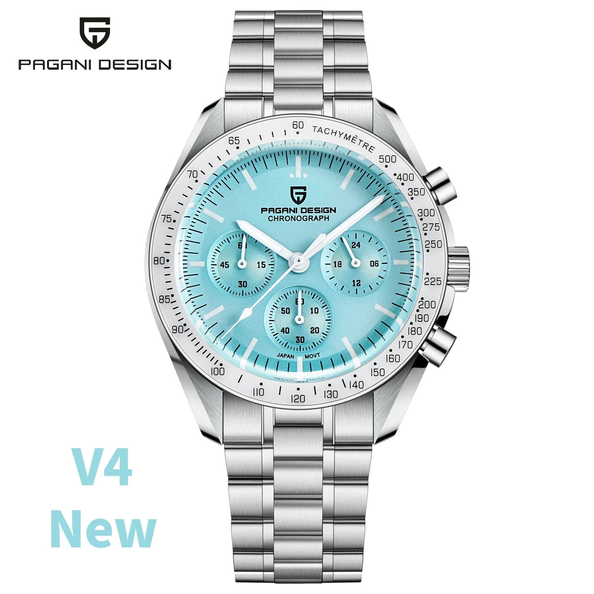 Auto Date Speed Chronograph AR Sapphire Mirror Wrist watch