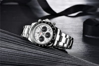 PAGANI DESIGN V2 40MM Meteorite dial Men Quartz Watches Sapphire Retro Chronograph  Waterproof Watch For Men Reloj0 hombr