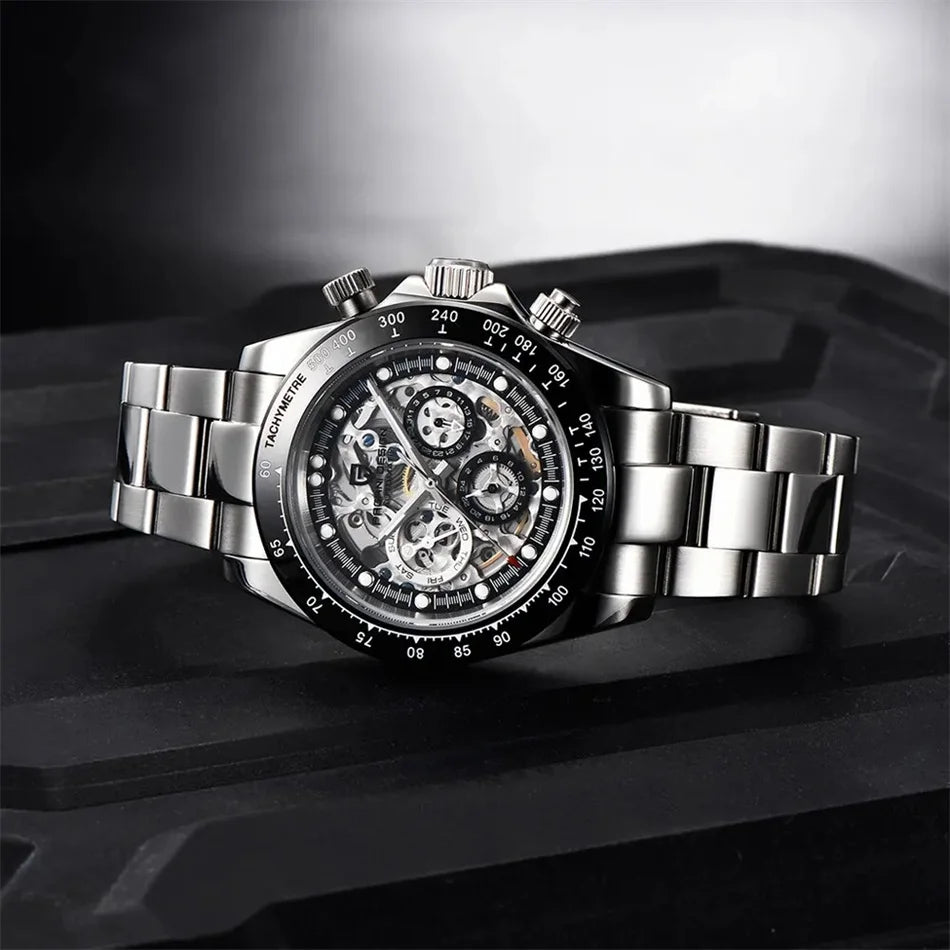PAGANI Design Men Rainbow Rainbow Dial Stainless Steel Sapphire Watches