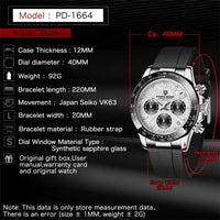 PAGANI Meteorite Dial Sapphire mirror Luminous Waterproof Man watch