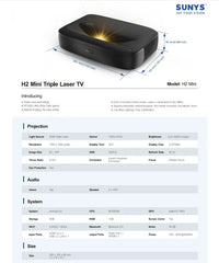 Ultra Short Throw 4k Laser Projector