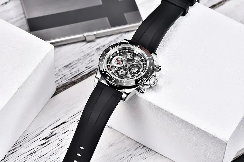 PAGANI Design Men Rainbow Rainbow Dial Stainless Steel Sapphire Watches