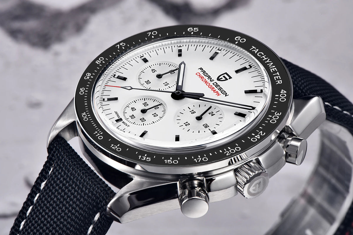 Auto Date Speed Chronograph AR Sapphire Mirror Wrist watch