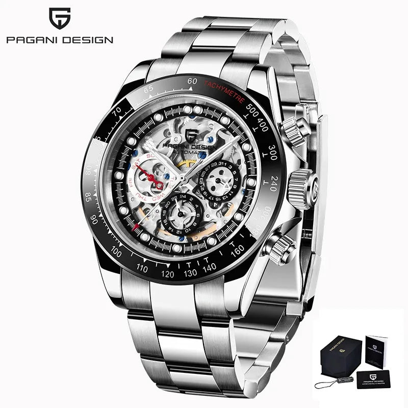 PAGANI Design Men Rainbow Rainbow Dial Stainless Steel Sapphire Watches