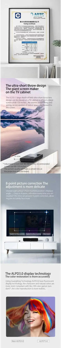 Formovie 4K Pro Ultra Short Throw Laser Projector