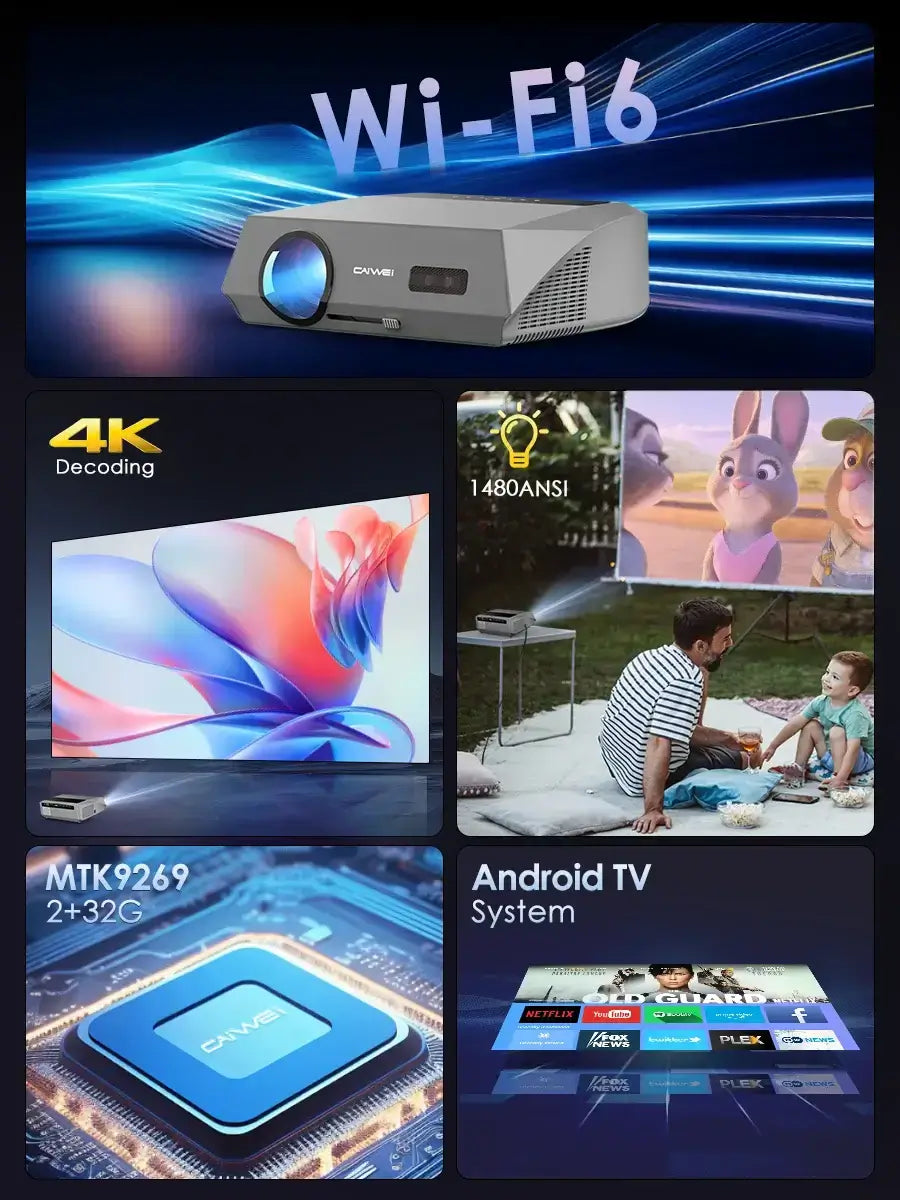 Auto Focus 4K Projector for Movies