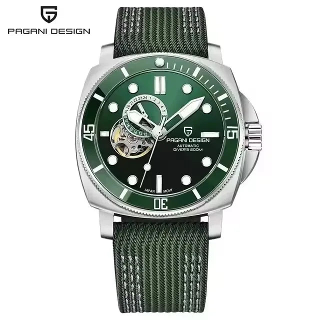 PAGANI DESIGN 2024 Original 43MM Men's Automatic Mechanical Watch NH39 200M Waterproof AR Sapphire Mirror Watches For Men ﻿