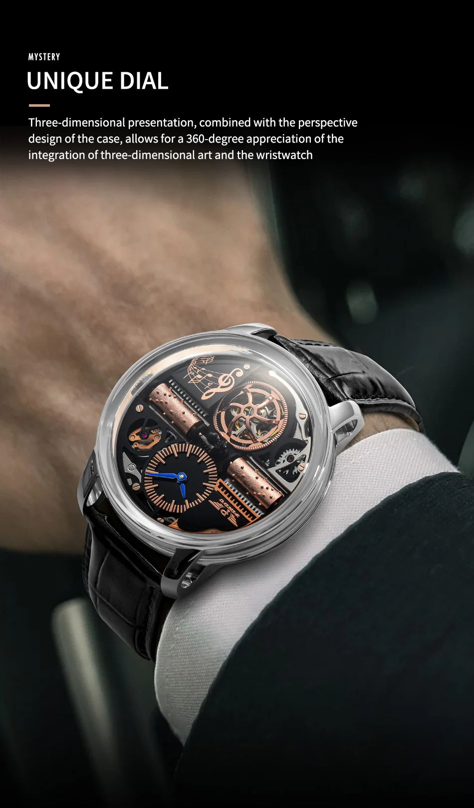 Stainless steel Sapphire Glass God Father Watch