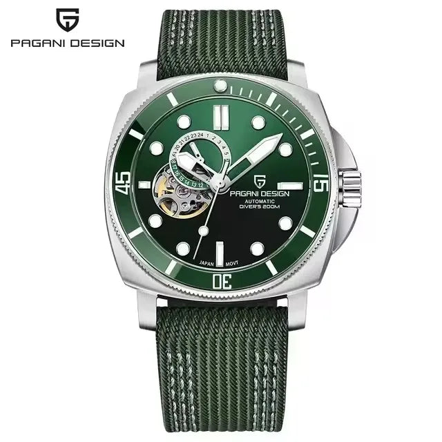 PAGANI DESIGN 2024 Original 43MM Men's Automatic Mechanical Watch NH39 200M Waterproof AR Sapphire Mirror Watches For Men ﻿