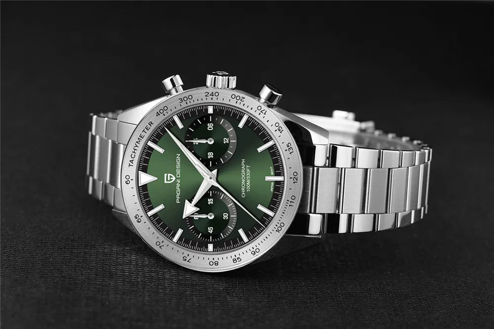 PAGANI DESIGN 2026 NEW Moon Top Brand Quartz Watch For Men Speed Chronograph Waterproof VK64 AR Sapphire Mirror Wristwatch 1766
