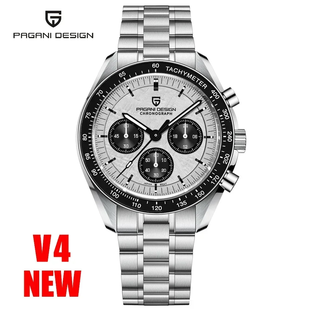 Auto Date Speed Chronograph AR Sapphire Mirror Wrist watch