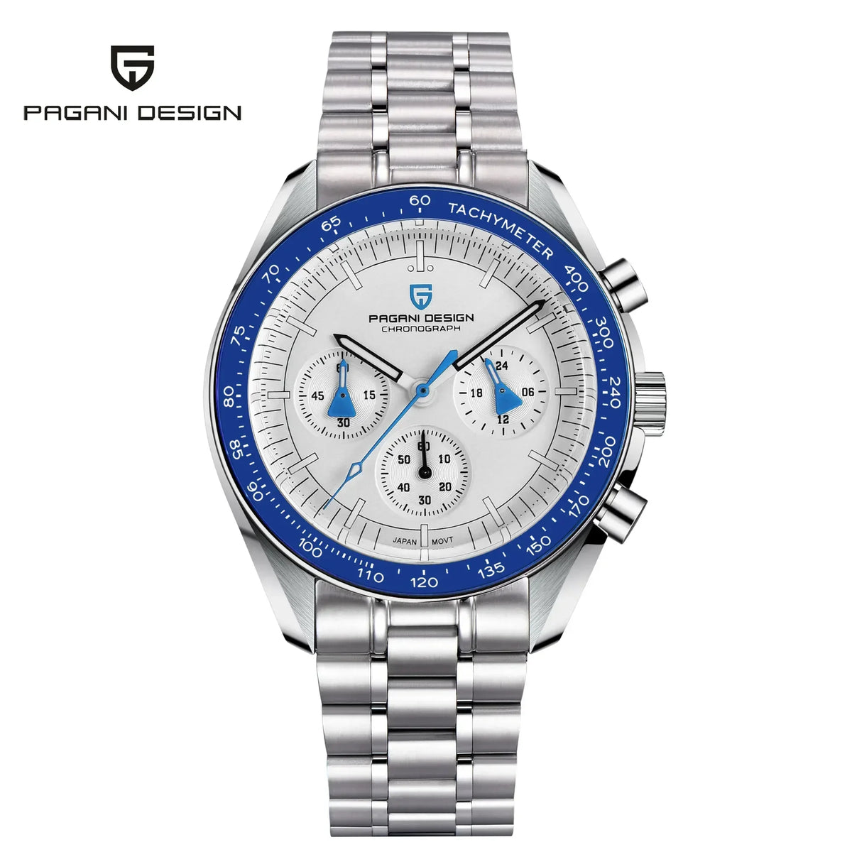 Auto Date Speed Chronograph AR Sapphire Mirror Wrist watch