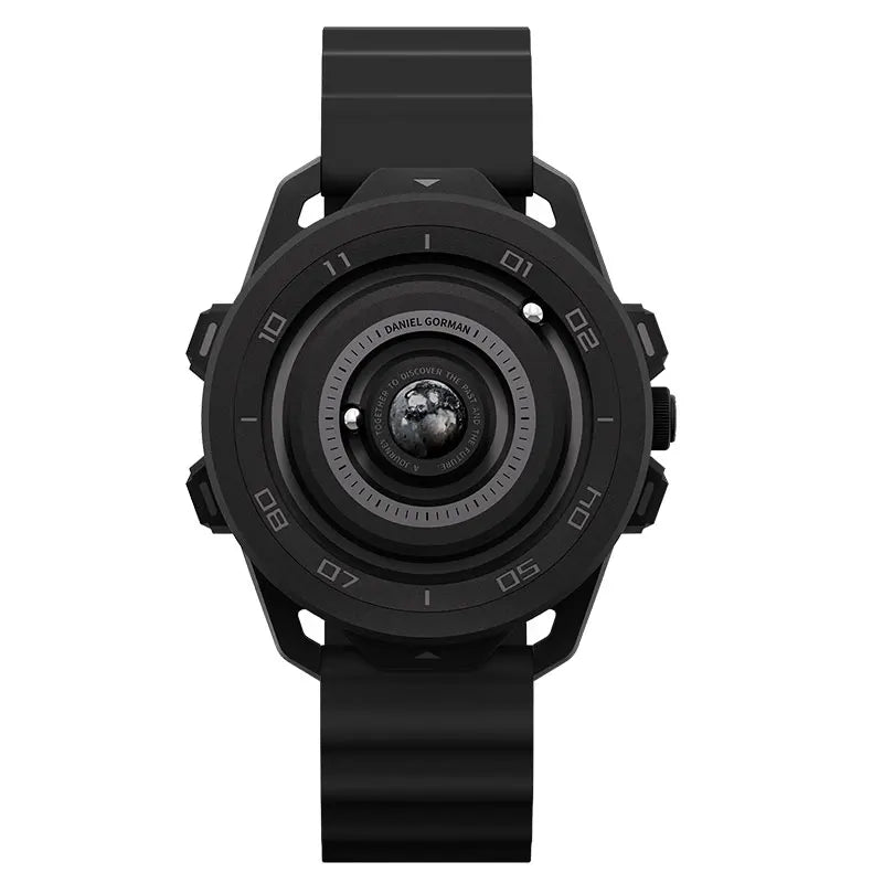 DANIEL GORMAN Red Planet Design Quartz Watch for Men Waterproof Luminous Sport Wristwatch with Magnetic Bead Pointers DG0525Red