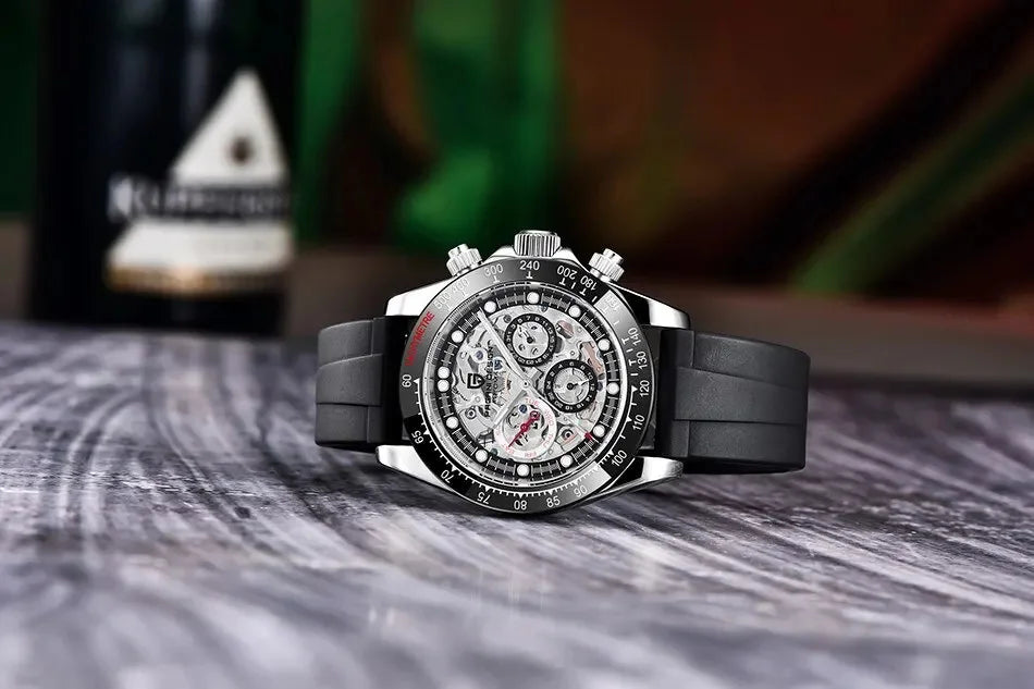 PAGANI Design Men Rainbow Rainbow Dial Stainless Steel Sapphire Watches