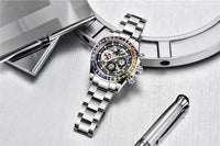PAGANI Design Men Rainbow Rainbow Dial Stainless Steel Sapphire Watches