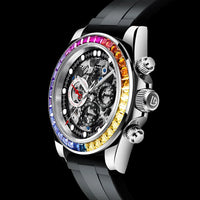 PAGANI Design Men Rainbow Rainbow Dial Stainless Steel Sapphire Watches