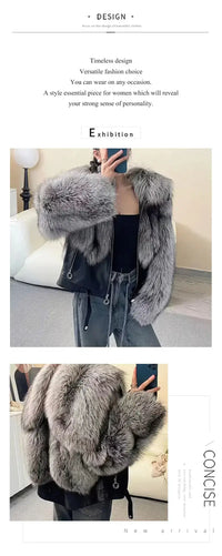 Real Red Fox Fur Trim - Premium Winter Jacket