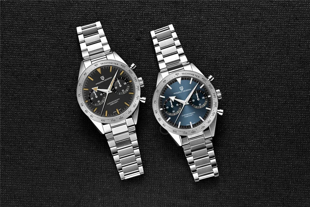 PAGANI DESIGN 2026 NEW Moon Top Brand Quartz Watch For Men Speed Chronograph Waterproof VK64 AR Sapphire Mirror Wristwatch 1766