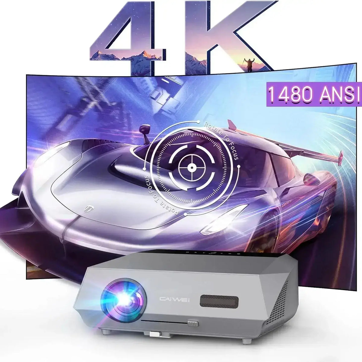 Auto Focus 4K Projector for Movies