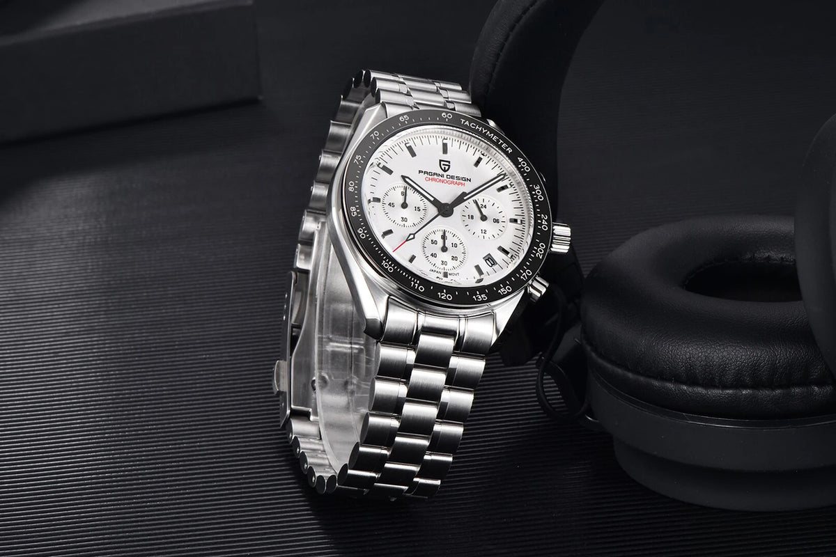 Auto Date Speed Chronograph AR Sapphire Mirror Wrist watch