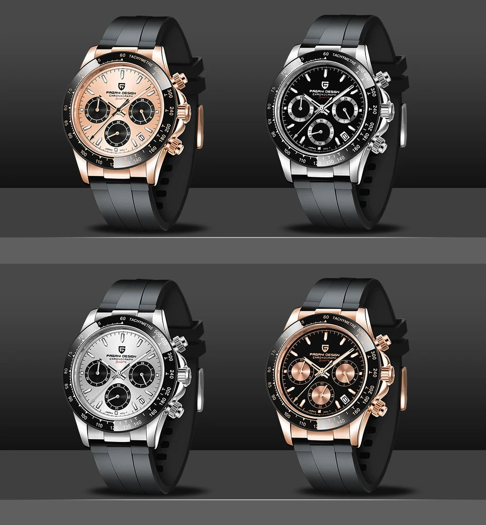 PAGANI Meteorite Dial Sapphire mirror Luminous Waterproof Man watch