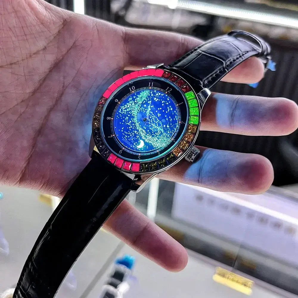 Men's Watch Fully Automatic Mechanical Watches Waterproof Night Light Personalized Fashion Diamond Wristwatch Hot Sale