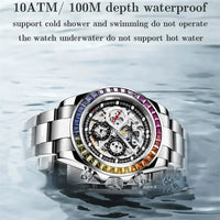 PAGANI Design Men Rainbow Rainbow Dial Stainless Steel Sapphire Watches