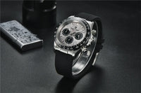 PAGANI DESIGN V2 40MM Meteorite dial Men Quartz Watches Sapphire Retro Chronograph  Waterproof Watch For Men Reloj0 hombr