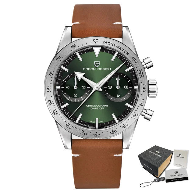 PAGANI DESIGN 2026 NEW Moon Top Brand Quartz Watch For Men Speed Chronograph Waterproof VK64 AR Sapphire Mirror Wristwatch 1766