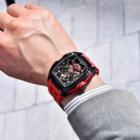 PAGANI DESIGN 42MM New fashion Hollow Back Transparent Movement Luxury Men Watch Sapphire Glass Automatic Men Watches For Men