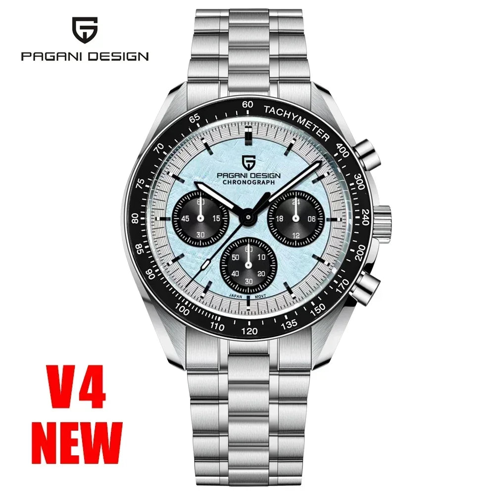 Auto Date Speed Chronograph AR Sapphire Mirror Wrist watch