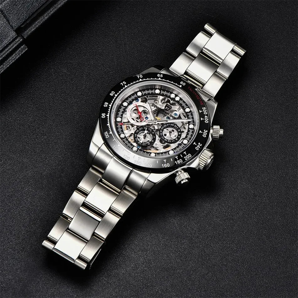 PAGANI Design Men Rainbow Rainbow Dial Stainless Steel Sapphire Watches