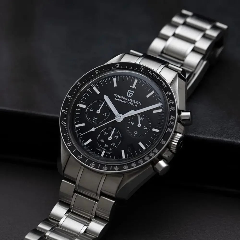 Auto Date Speed Chronograph AR Sapphire Mirror Wrist watch