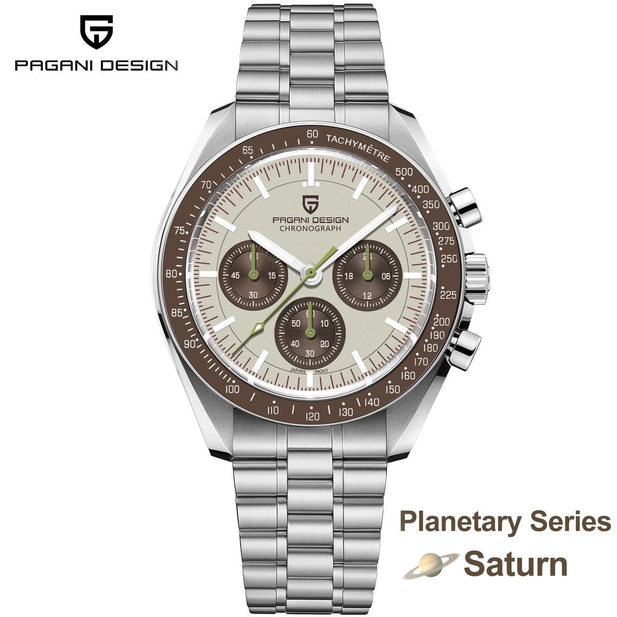 Auto Date Speed Chronograph AR Sapphire Mirror Wrist watch
