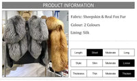 Real Red Fox Fur Trim - Premium Winter Jacket