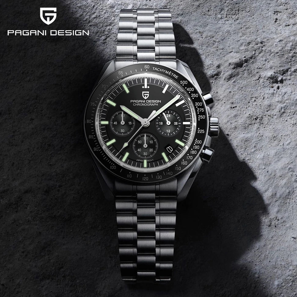 Auto Date Speed Chronograph AR Sapphire Mirror Wrist watch