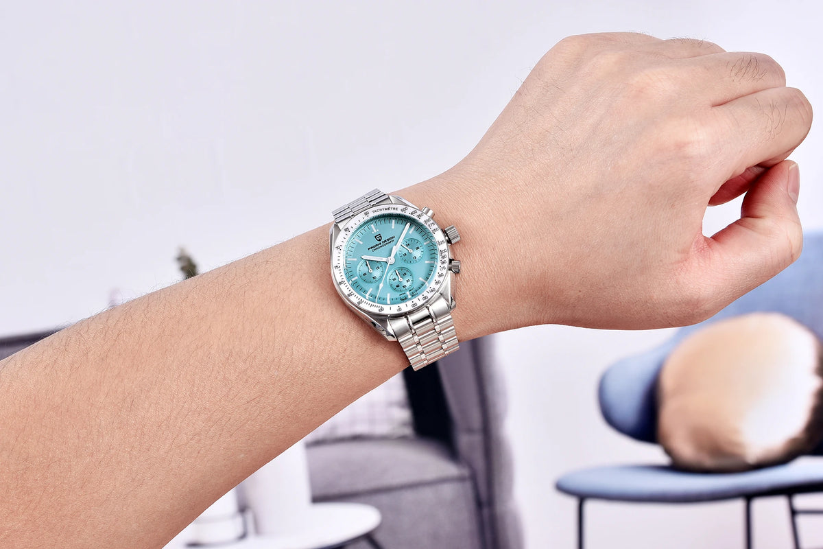 Auto Date Speed Chronograph AR Sapphire Mirror Wrist watch