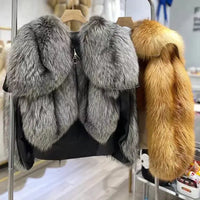 Real Red Fox Fur Trim - Premium Winter Jacket