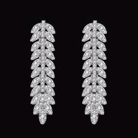 Bridal Zirconia Jewelry Sets For Women Party, platinum plating CZ Crystal Wedding Jewelry Sets