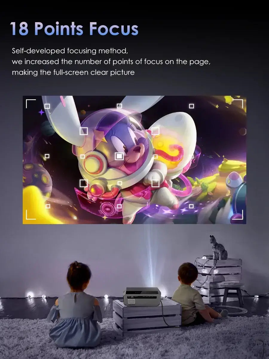 Auto Focus 4K Projector for Movies