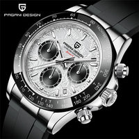 PAGANI DESIGN V2 40MM Meteorite dial Men Quartz Watches Sapphire Retro Chronograph  Waterproof Watch For Men Reloj0 hombr