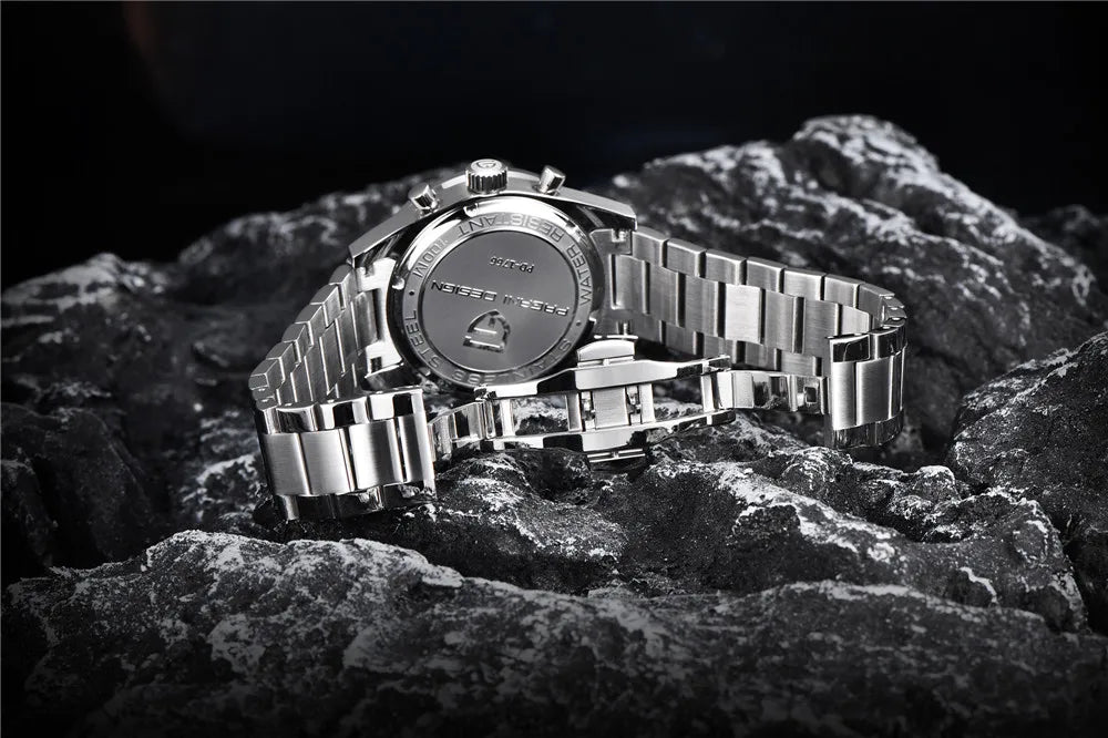 PAGANI DESIGN 2026 NEW Moon Top Brand Quartz Watch For Men Speed Chronograph Waterproof VK64 AR Sapphire Mirror Wristwatch 1766