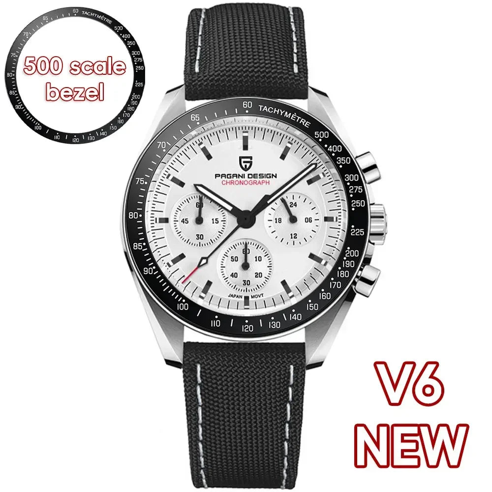 Auto Date Speed Chronograph AR Sapphire Mirror Wrist watch