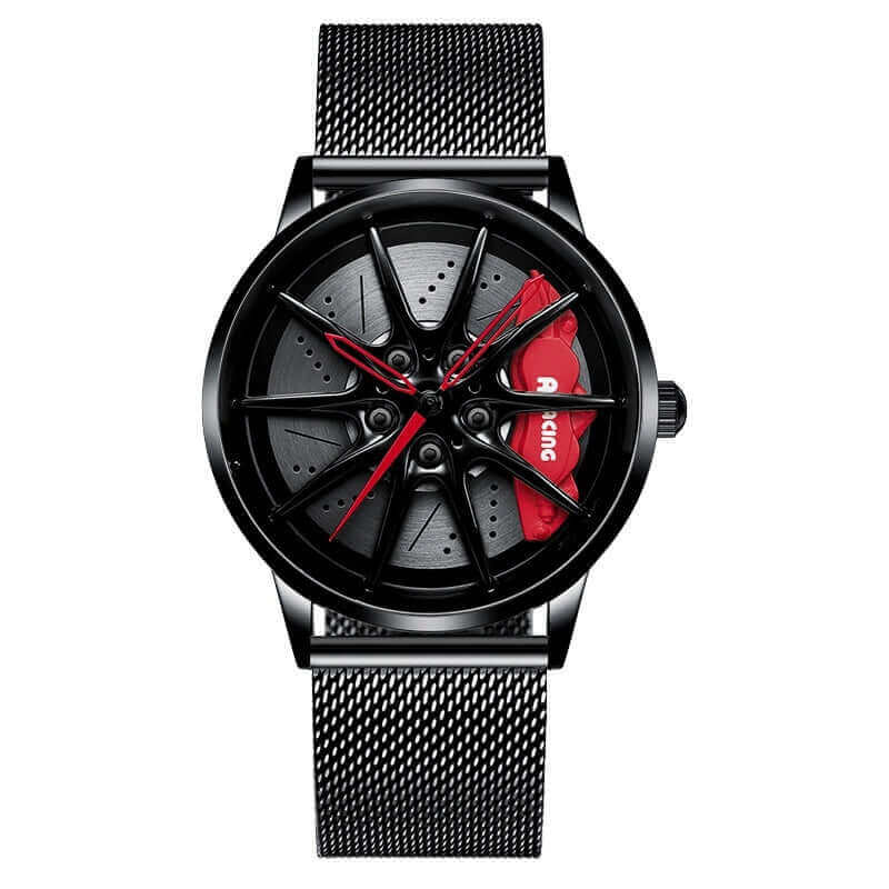 Rev Up Your Style: The Spinning Car Wheel Design Watch for Men