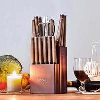 Kitchen Knife Sets, 15 Pcs